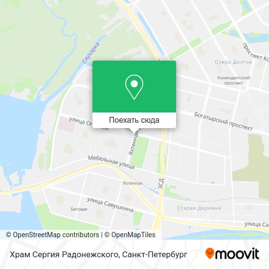 Карта Храм Сергия Радонежского