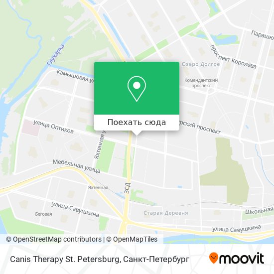 Карта Canis Therapy St. Petersburg