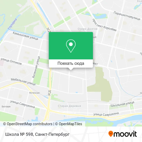 Карта Школа № 598