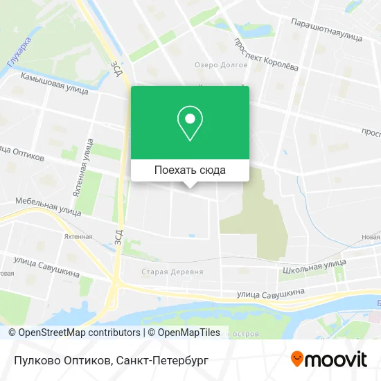Карта Пулково Оптиков