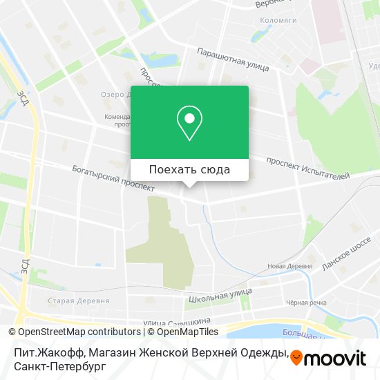 Карта Пит.Жакофф, Магазин Женской Верхней Одежды