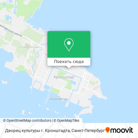 Карта Дворец культуры г. Кронштадта