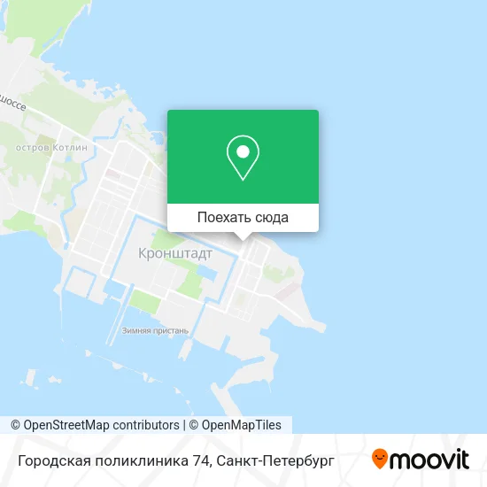 Карта Городская поликлиника 74