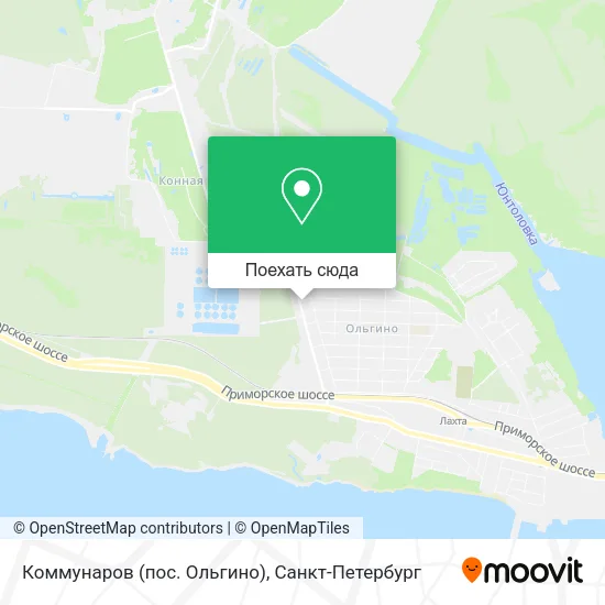 Карта Коммунаров (пос. Ольгино)