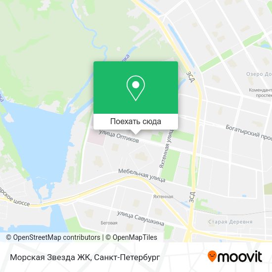 Карта Морская Звезда ЖК
