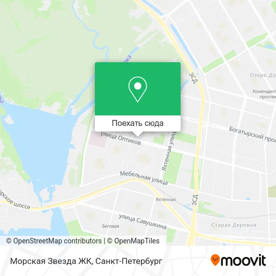 Карта Морская Звезда ЖК