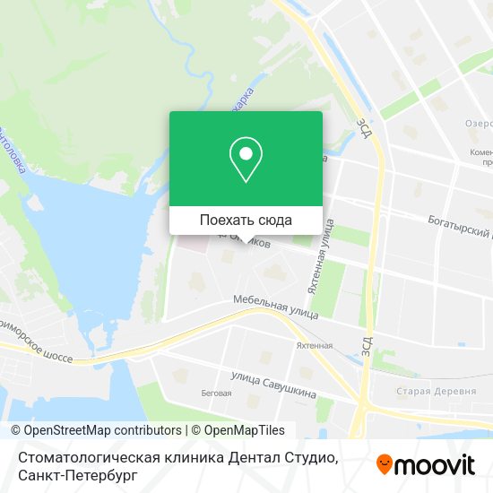 Карта Стоматологическая клиника Дентал Студио