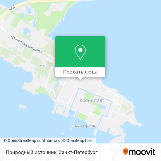 Карта Природный источник