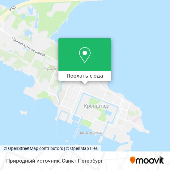 Карта Природный источник