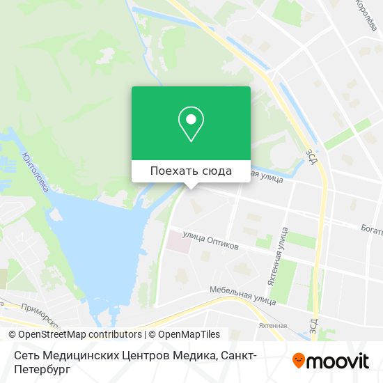 Карта Сеть Медицинских Центров Медика
