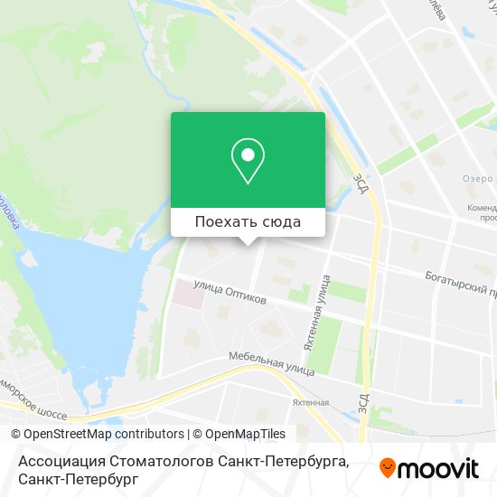 Карта Ассоциация Стоматологов Санкт-Петербурга