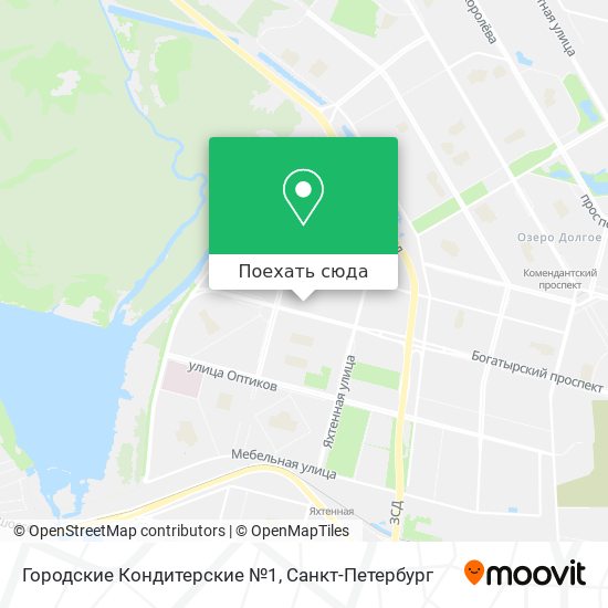 Карта Городские Кондитерские №1
