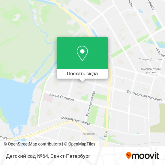 Карта Детский сад №64
