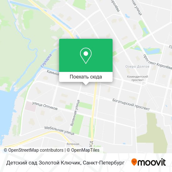 Карта Детский сад Золотой Ключик