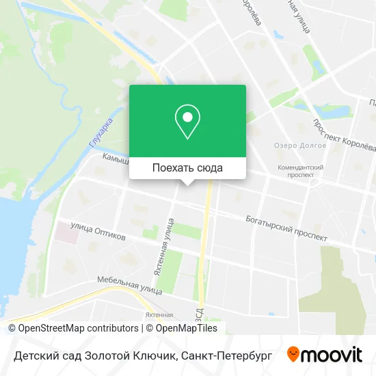 Карта Детский сад Золотой Ключик