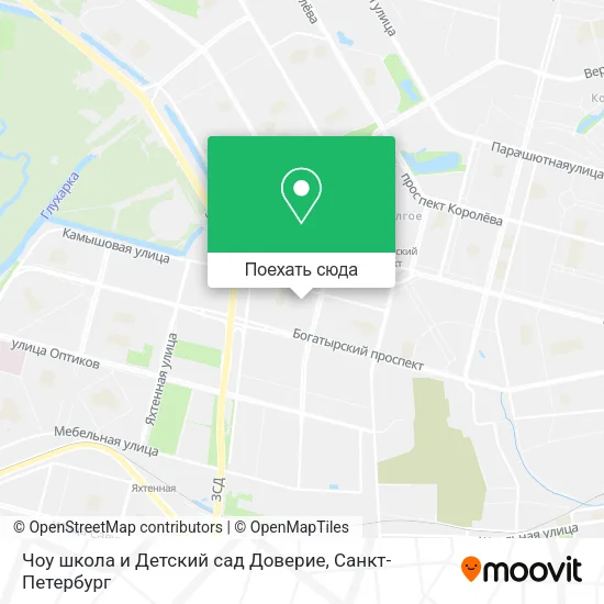 Карта Чоу школа и Детский сад Доверие