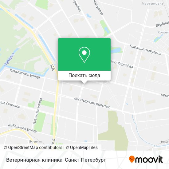 Карта Ветеринарная клиника