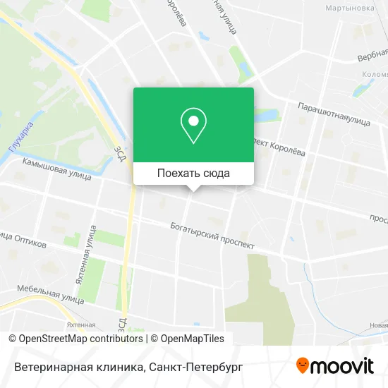 Карта Ветеринарная клиника