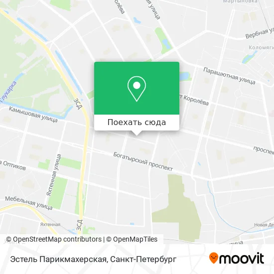 Карта Эстель Парикмахерская