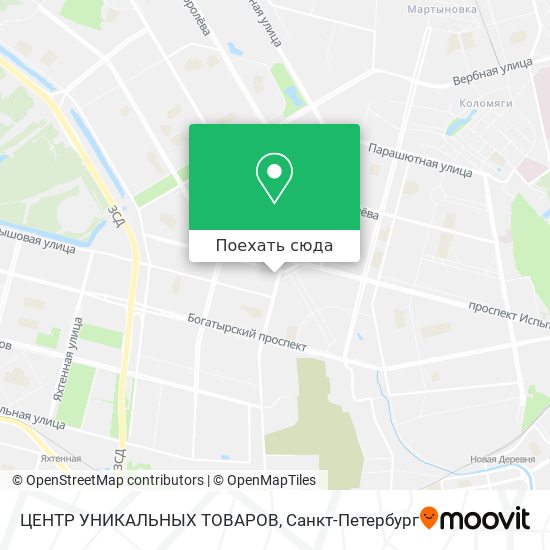 Карта ЦЕНТР УНИКАЛЬНЫХ ТОВАРОВ
