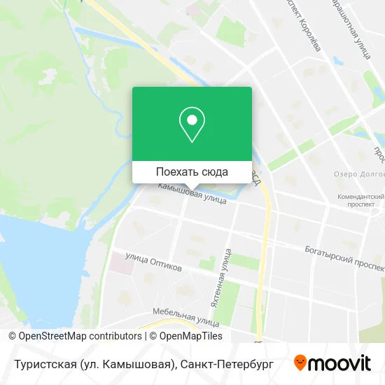 Карта Туристская (ул. Камышовая)
