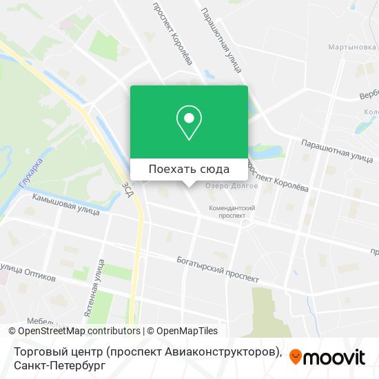 Авиаконструкторов санкт петербург на карте