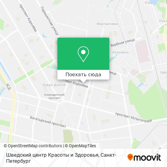 Карта Шведский центр Красоты и Здоровья