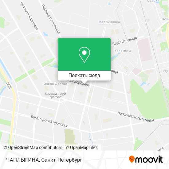 Карта ЧАПЛЫГИНА