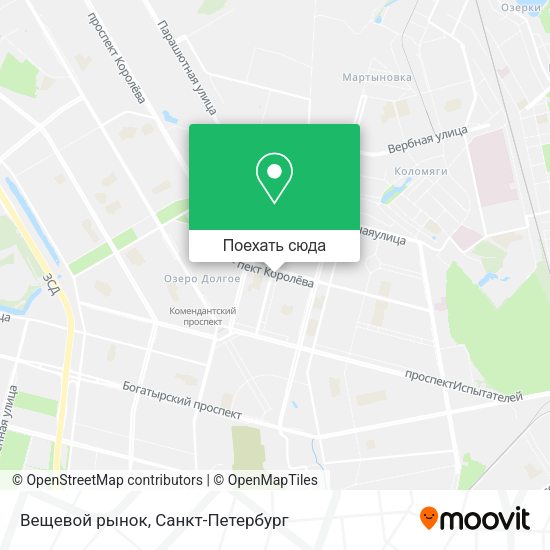 Карта Вещевой рынок