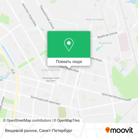 Карта Вещевой рынок