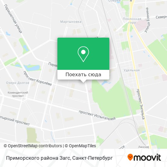 Карта Приморского района Загс
