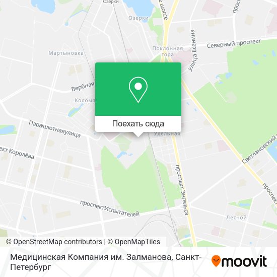 Карта Медицинская Компания им. Залманова