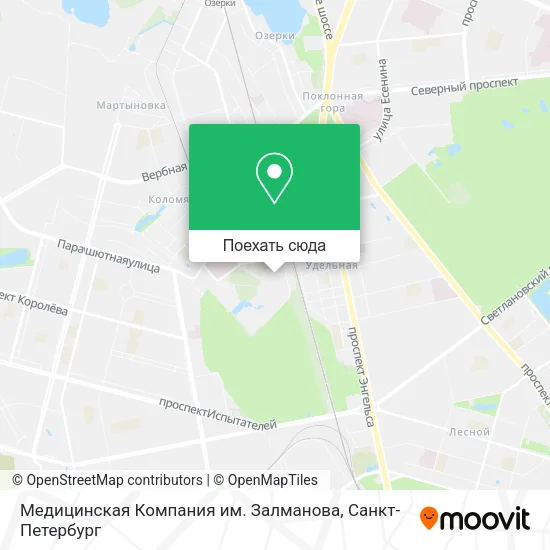 Карта Медицинская Компания им. Залманова