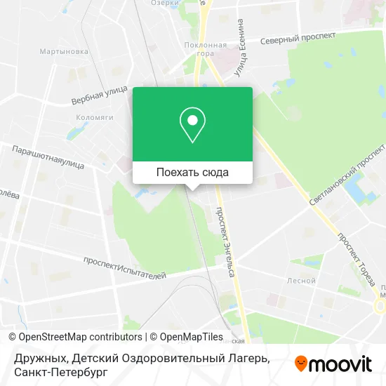 Карта Дружных, Детский Оздоровительный Лагерь