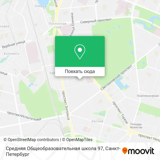 Карта Средняя Общеобразовательная школа 97