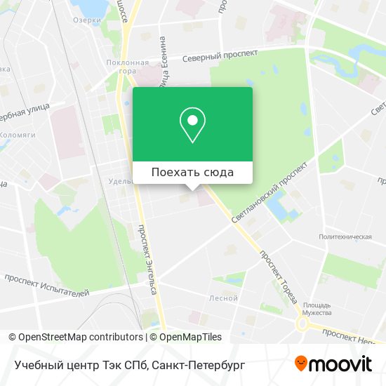 Карта Учебный центр Тэк СПб