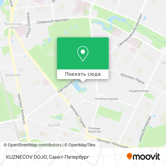 Карта KUZNECOV DOJO