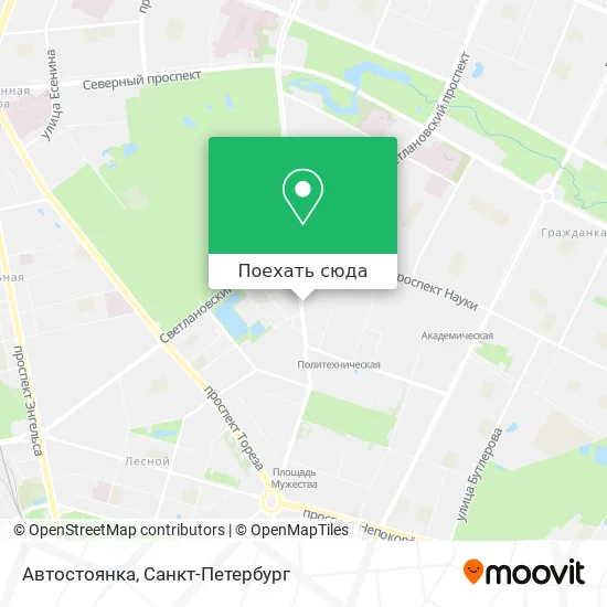 Карта Автостоянка