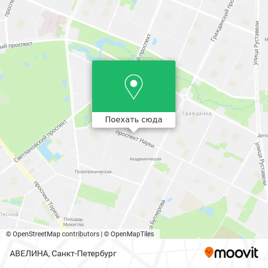 Карта АВЕЛИНА