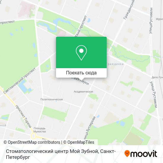 Карта Стоматологический центр Мой Зубной
