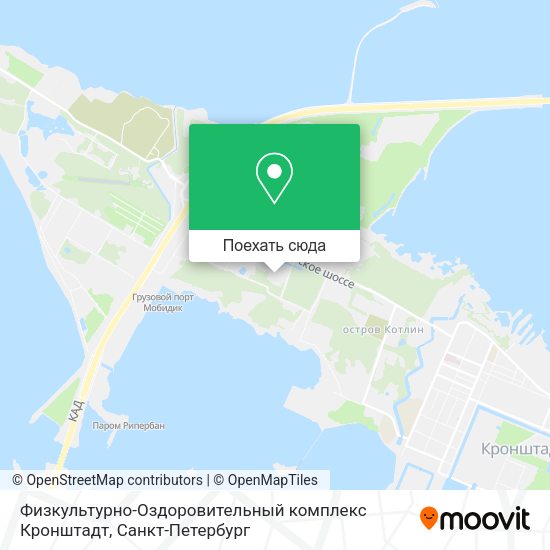 Карта Физкультурно-Оздоровительный комплекс Кронштадт