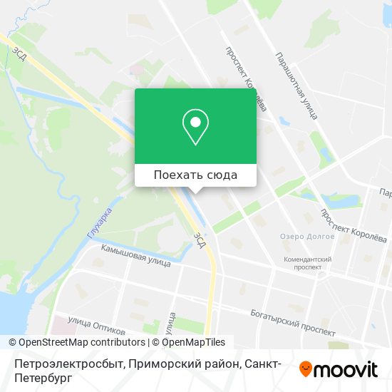 Карта Петроэлектросбыт, Приморский район