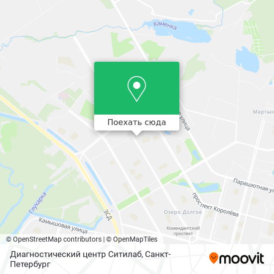 Карта Диагностический центр Ситилаб