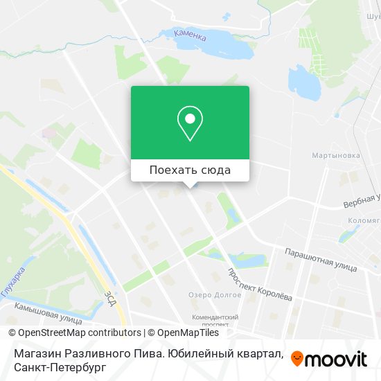 Карта Магазин Разливного Пива. Юбилейный квартал