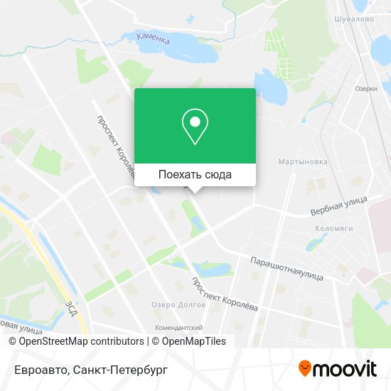 Карта Евроавто