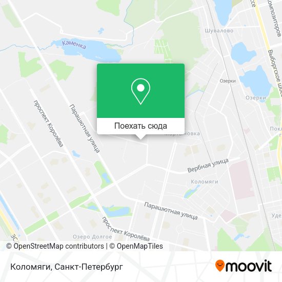 Карта Коломяги