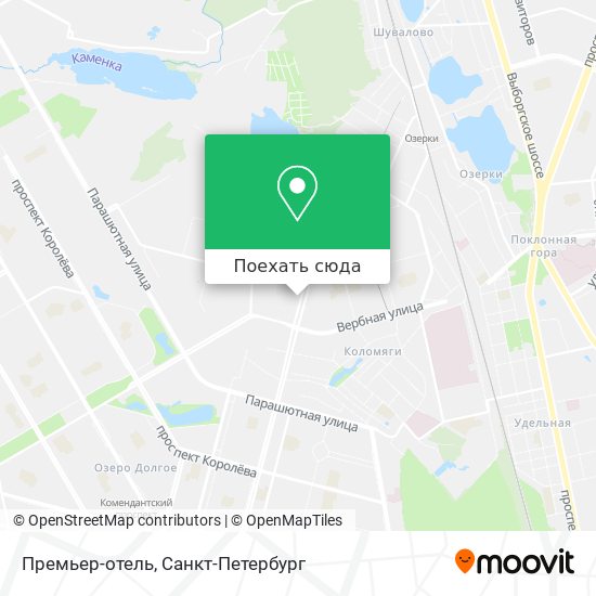 Карта Премьер-отель