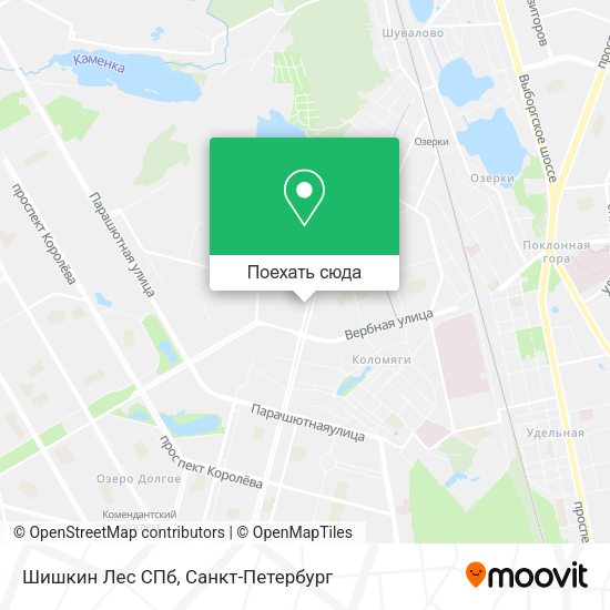 Карта Шишкин Лес СПб