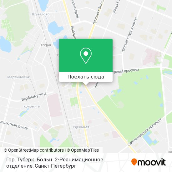 Проспект тореза карта