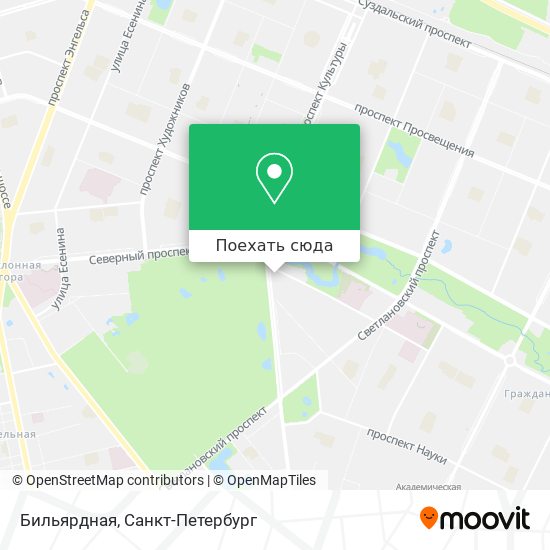 Карта Бильярдная